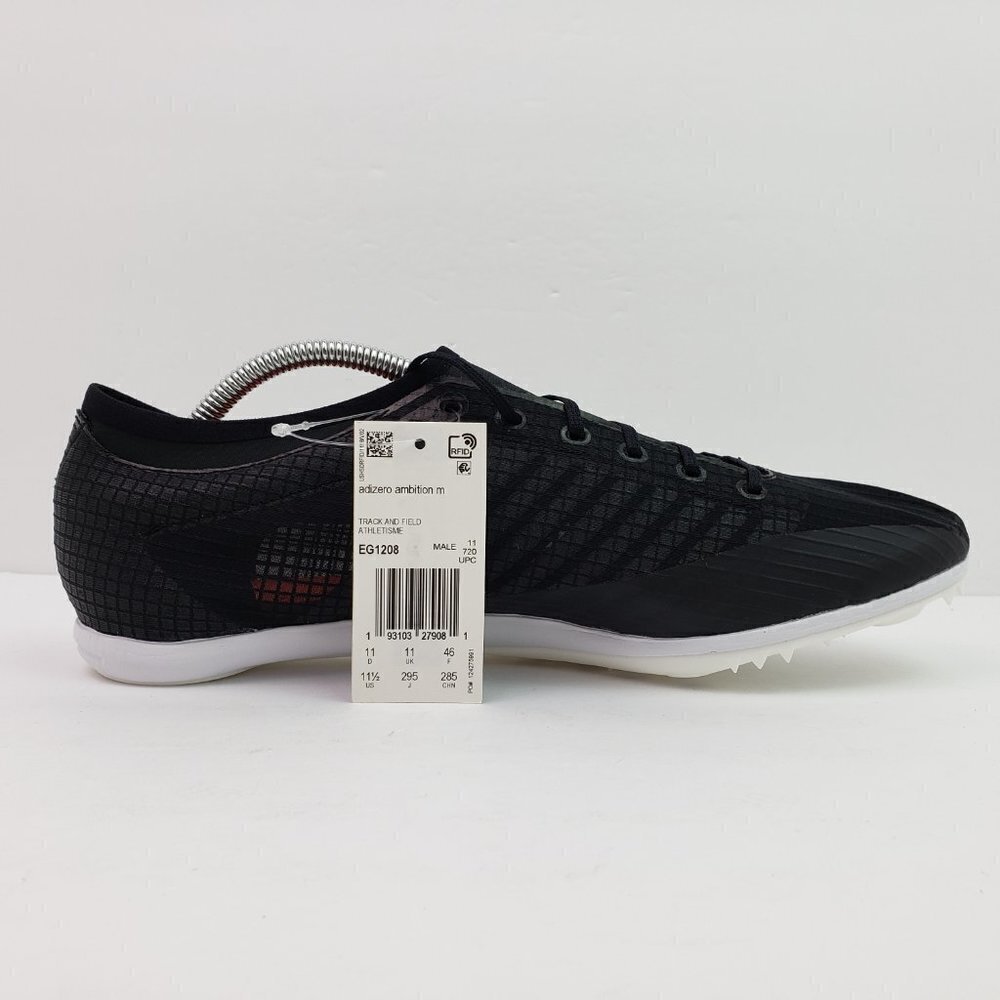 NEW Adidas adiZero Ambition Mens Size 12 Black Track & Field Cleats Shoes EG1208 - Picture 4 of 14